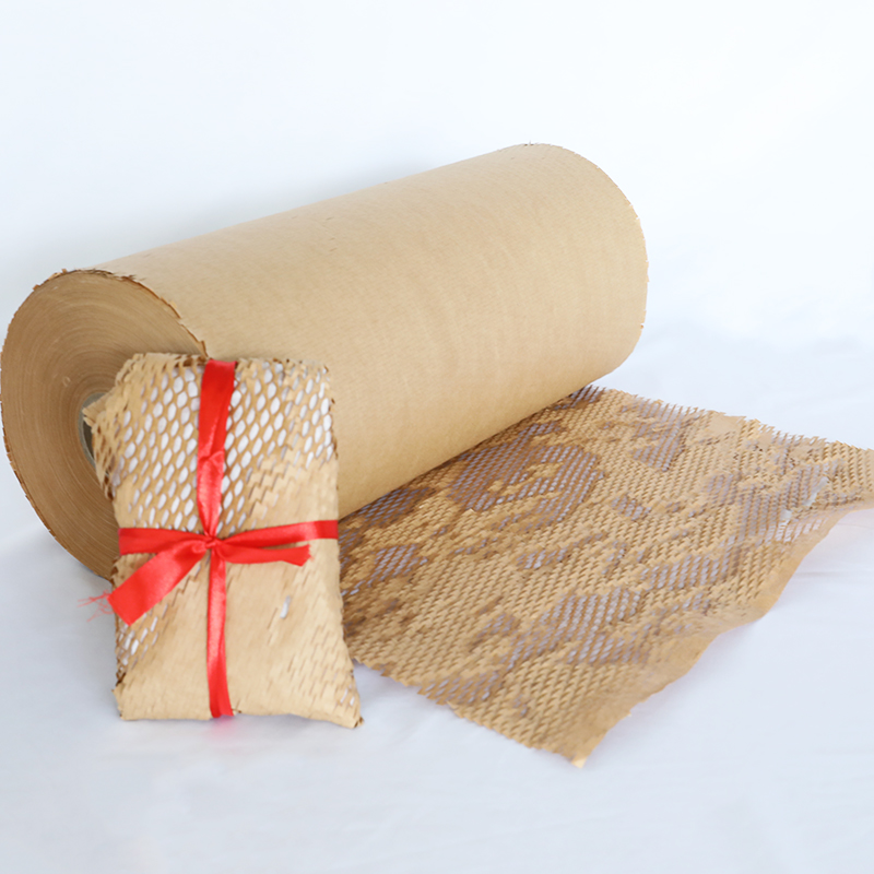 Rollos de papel de nido de abeja reciclable para productos de embalaje